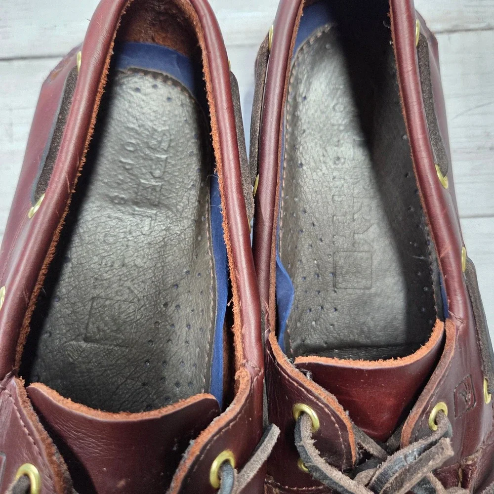 Sperry Authentic Original Boat Shoe Mens 10M Amaretto Leather 2-Eye 0195214